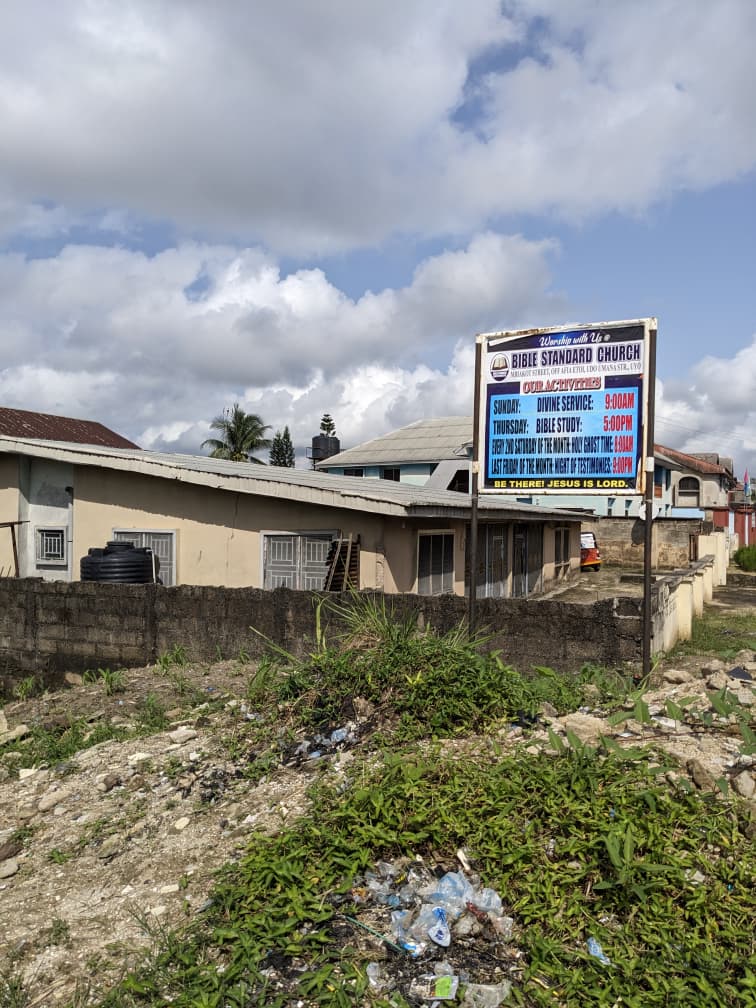 Abandoned buildings and degraded environment in Obio Imo community