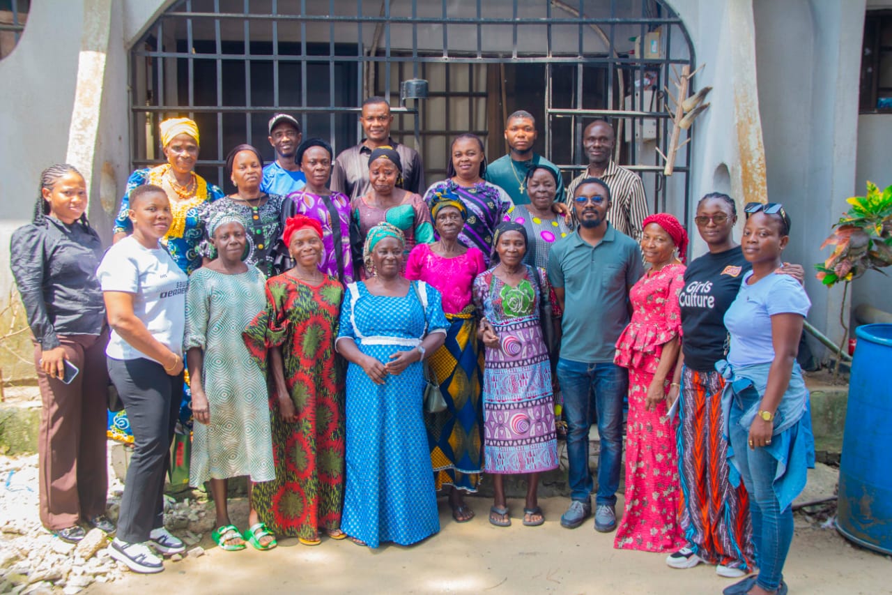 Community women, youths and leaders during the town hall engagement